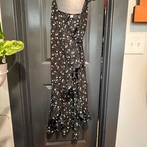 Womens h&m wrap hi low dress!